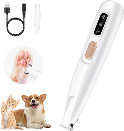 Low-Noise LED Clippers for Dogs & Cats | Tangle-Free Hygiene Trimming