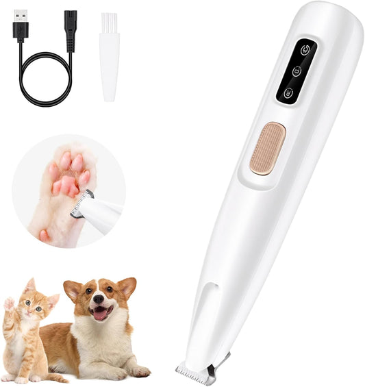 Low-Noise LED Clippers for Dogs & Cats | Tangle-Free Hygiene Trimming