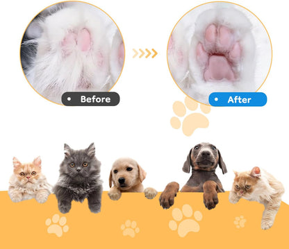 Low-Noise LED Clippers for Dogs & Cats | Tangle-Free Hygiene Trimming