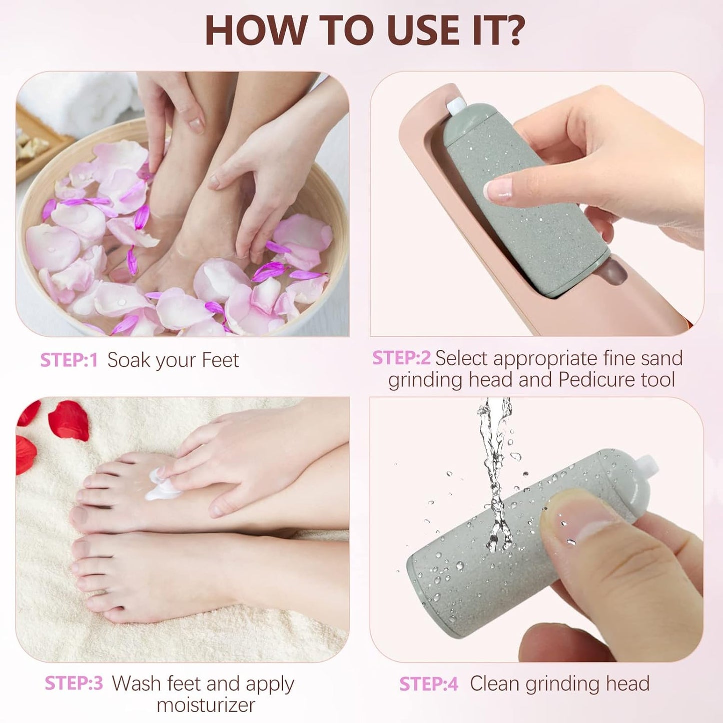 The #1 Electric Foot File for Salon-Smooth Feet in Minutes