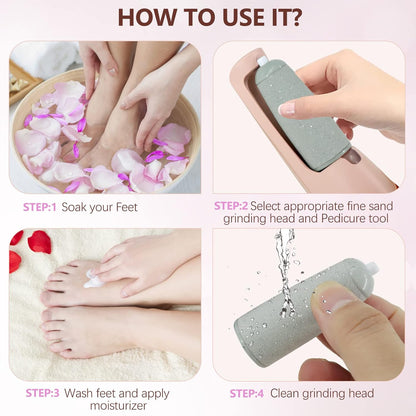 The #1 Electric Foot File for Salon-Smooth Feet in Minutes